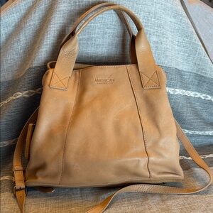 American Leather Co. Tan Shoulder Bag